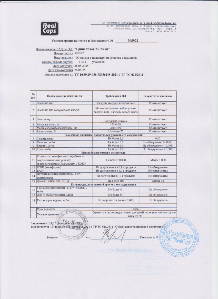 Паспорт №082025